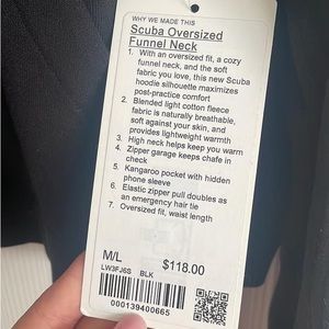 Lululemon Scuba Half Zip